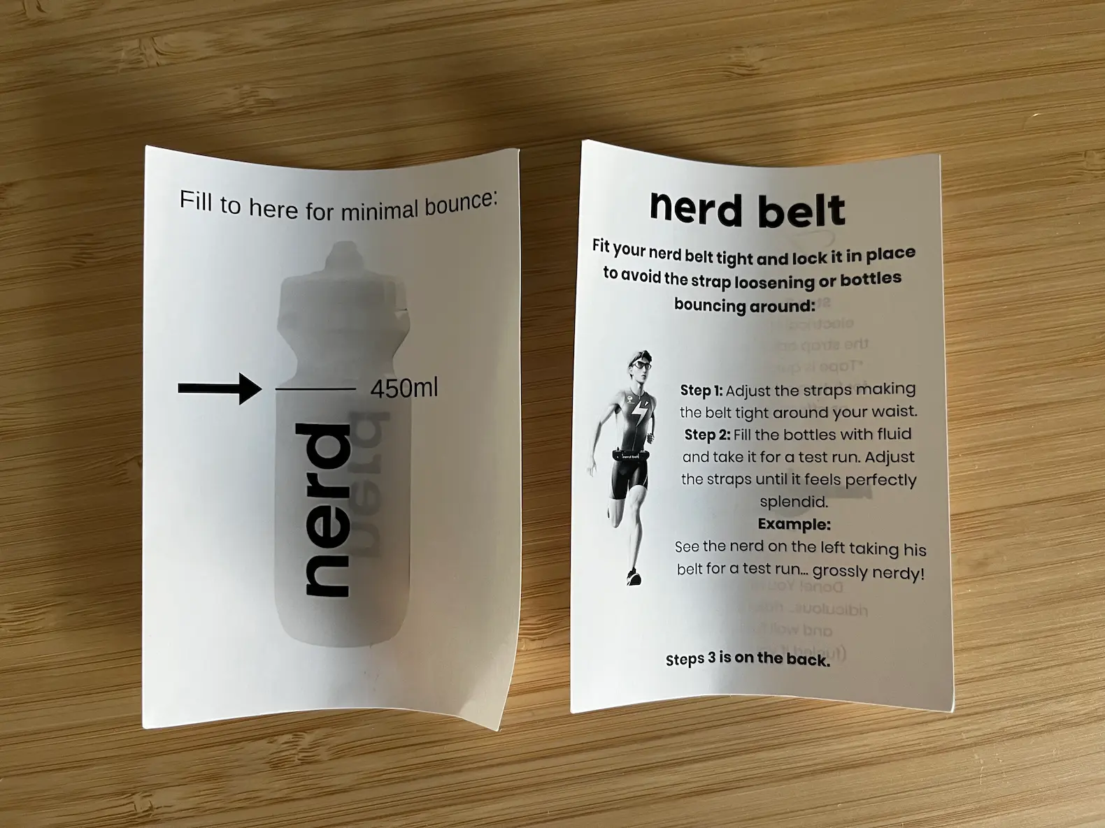 Nerd Belt NB1100 instructions, side A