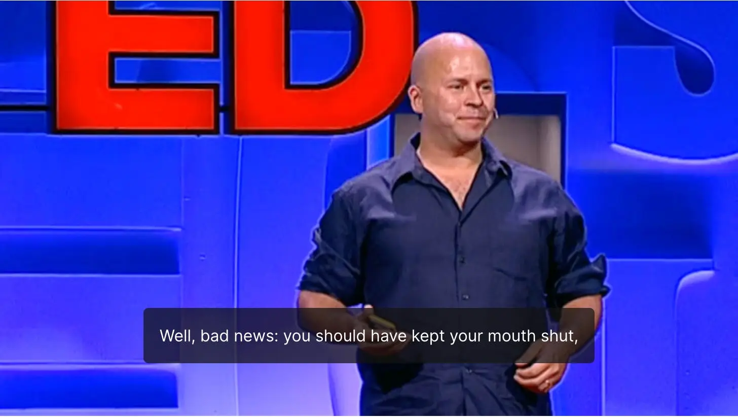 Derek Siver's 2010 Ted Talk Screenshot